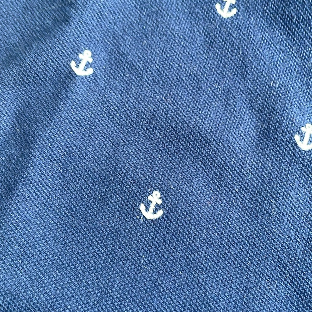Carters Blue Anchor Print Polo Shirt. New With Tags - Picture 4 of 6